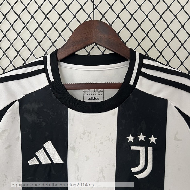 Nuevo Tailandia 1ª Camiseta Juventus 24/25 Blanco Negro Baratas